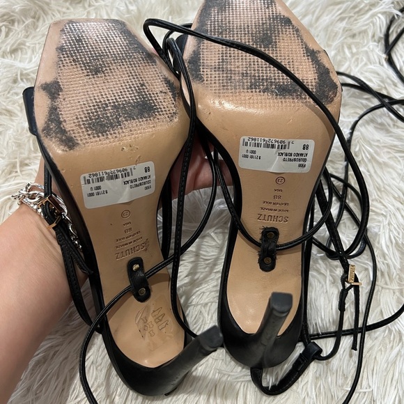 Schutz Vikky Wrap sandal - Size 8 - black - Picture 7 of 9